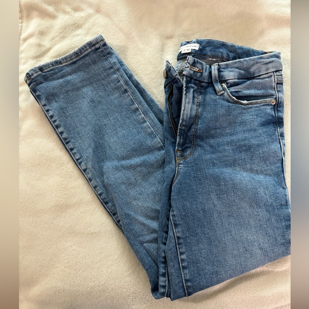 Good American straight leg jeans